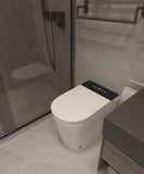 ZUN Compact Smart Toilet with Bidet Seat Built-in, Modern Tankless Design with 23.25" Depth, Open W2826P252047