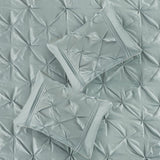 7 Piece Tufted Comforter Set Seafoam Cal King B03597128