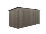 4*9FT Olive Grey Outdoor Metal Storage Shed, Galvanized Thick Frame Color Steel Tool House with 80842455