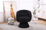 ZUN Swivel Accent Chair Armchair, Round Barrel Chair in Fabric for Living Room Bedroom W1361101781