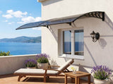 Awning for Door Entrance with Drainage Sink, 40x80 Inch Window Canopy Exterior, UV Rain Snow 14392151
