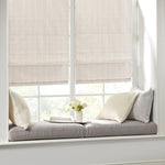 ZUN Basketweave Room Darkening Cordless Roman Shade B03598224