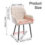 Dining Chairs Set of 1, Upholstered Kitchen Chairs with Comfortable Seat, velvet Dining Chairs with W3112P254938