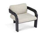 2-Pack Dining Chairs with Pillow Back, Beige Fabric, Black Solid Wood Frame N779P298399A