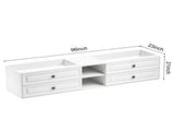 96" Wall Hung Bathroom Vanity Cabinet Fits Double Sinks, Cabinet Only W2287P265094