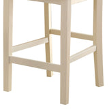 Cream Cross Back Counter Height Chairs B062P189109