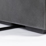 Outdoor Propane Fire Pit Table,Square Stone 35-inch Planter Base, 50,000 BTU Stainless Steel Burner, W3016P233629