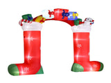 9ft 24W 11 LED Lights Christmas Sock Arch Holiday Arch Decoration 32628601