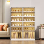 ZUN Shoe Storage Cabinet 6 Tiers for 24 Pairs, Portable Shoe Rack Organizer for Entryway Foldable Shoe 49260078