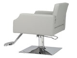 PVC leather aluminum alloy foot pedal rivet type square chassis high oil pump barber chair 150kg 19160742