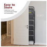 4 Step Ladder, Folding Step Stool with Non-Slip Wide Pedals, Soft Handle, Non-Slip Feet, Sturdy W2717P290420