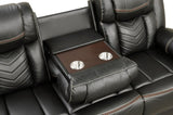 Challenger Modern Contemporary LED Power Recliner Sofa including cup holders made with wood and B009P294750