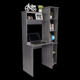 Versalles Writintg Desk, Two Superior Shelves, Five Cubbies -Smokey Oak B20092003