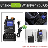 BAOFENG K5PLUS 10w Ham Radio Long Range Portable Handheld Walkie Talkies Long 37919677