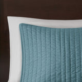 2 Piece Quilt Set Teal Twin/Twin XL B035129036