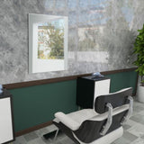 33.07"L x 26.77"W Mirror for Wall, Hanging Mirror for Salon, Barbershop, Bathroom, Bedroom W2181P153078
