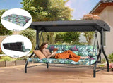 Outdoor Swing Cushions 70 Inch, Waterproof 4" Thick Porch Swing Cushion Replacement with Backrest 61117251