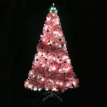 ZUN 6ft 1600 Branches PVC Christmas Tree Pink 61306166