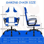 ZUN Video Game Chair Adults, Gaming Chair Office Chair with Handrail, Adjustable Height Gamer Chair 08467787