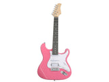 KST Stylish H-S-S Pickup Electric Guitar Kit with 5W AMP Bag Guitar Strap Strings rose red 24387924