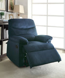 Blue Recliner with Pillow Top Arm B062P215433