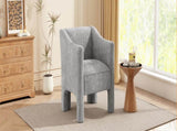 Modern Barrel Chair Accent Chair 29.9" Upholstered Armchair for Living Room and Bedroom, Grey N763P336531E