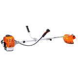 52cc Weed Eater/Wacker Gas Powered, 2 in 1 String Trimme,with 10'' Brush Cutter,Rubber Handle & W465123542