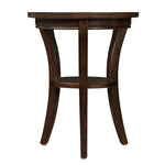 ZUN 16'' Wood Round End Table, Side Table w/Open Shelf, Small Sofa Side Table for Small Space, W1202110399