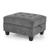 Ottoman Sofa for Modular Sectional,Grey Chenille W487125887