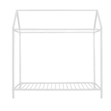 House Bed Frame Twin Size , Kids Bed Frame Metal Platform Bed Floor Bed for Kids Boys Girls No Box WF286771AAK