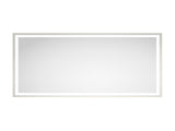 84 x 48 Inch LED Bathroom Mirror with Front and Backlight, Wall Mounted Vanity Mirror with Aluminum W2287P282006