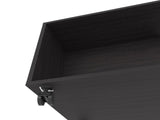 Gu Oidak Coffee Table with Open Storage and Caster Wheels, Wengue B128P263706