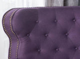 Accented Push Back Recliner Chair with Rolled Arms in Plum, Enjoy Cocooning Comfort 57337.00FPLU
