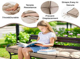 Outdoor Bench Cushion, 63 20 4 Inch, Tufted Waterproof Swing Cushion with Ties, for Patio Bench 49674347