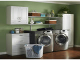 (2 pack) 2 Bushel Lamper Laundry Basket with Silver Handles, White, Adult 07543038