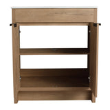 30" Freestanding Bathroom Cabinet Without Basin & 2 Soft-Close Cabinet Doors ,Only W999113509