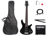 GIB 5 String Full Size Electric Bass Guitar SS Pickups and Amp Kit for The 62747135
