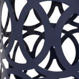Outdoor Metal S/2 end table 73606.00NBLU
