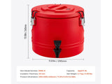 3 Gal/11.4L Insulated Beverage Dispenser with Spigot, Thermal Hot and Cold Drink Server, Food-Grade 68526461