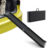 ZUN 63" Pet Ramp,Upgrade Folding Pet Ramp Portable Dog Ramp with Steel Frame 74599686