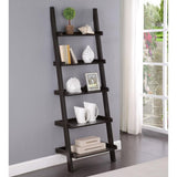 Cappuccino Ladder 5-Shelf Bookcase B062P153772