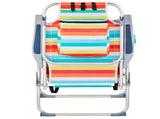 63*70*99cm Heightened Oxford Cloth Silver White Aluminum Tube Bearing 100kg Beach Chair Rainbow 34542854