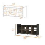 ZUN Harrison Entryway Shoe Rack, Eight Cube Spaces B128P148923