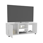 ZUN Adel 51" Wide Tv Stand with One Door Cabinet , Four Open Shelves, Cable Management, Living, Tv B200P286981