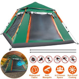 4-5 Person Pop-Up Camping Tent, Instant Setup Family Tent with 2 Mosquito Nets Windows, Portable for 22640167