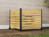 55"x38.5"W Cedar Wood Privacy Screen, Outdoor Privacy Walls, Privacy Wood Fence for Pool 95289858