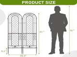 2 Pack 16" x 61" Rustproof Iron Garden Trellis 19656010