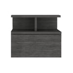 ZUN Adele Floating Nightstand with Drawer and Open Storage Shelves B200P173190