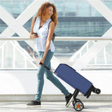 Blue Folding Shopping Cart 27888926