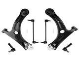 6pc Front Lower Control Arms Tie Rods Sway Bars FIT for Toyota Corolla 2014-2019 59819033